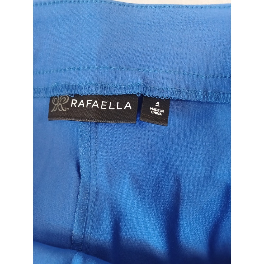 Rafaella Women Dazzling Blue Stretch Capri Pants RSBSF073 Size 4 NWT - Picture 10 of 11